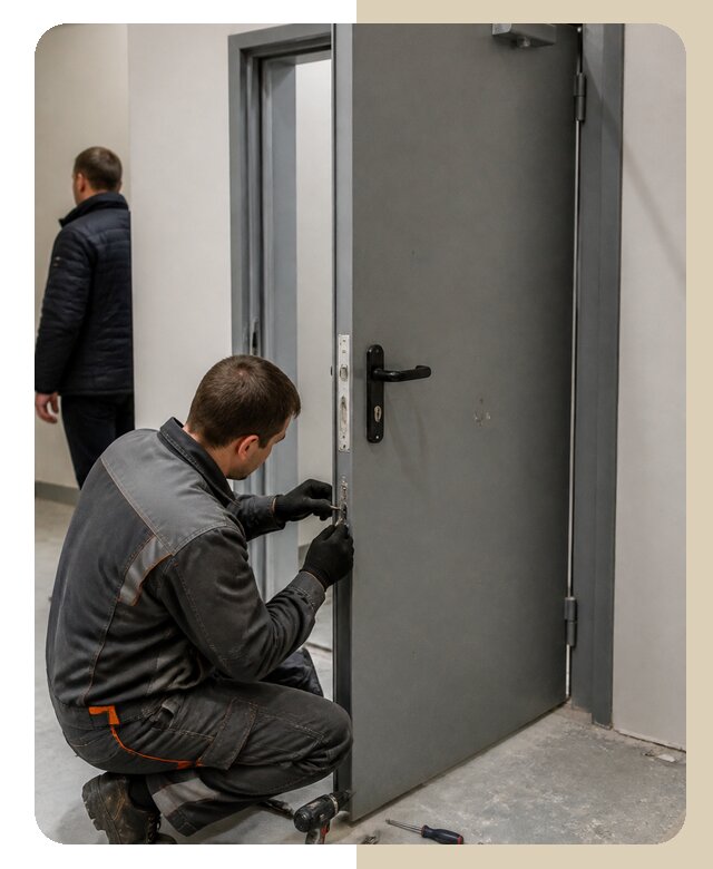 Ремонт противопожарной двери в Карабулаке по цене 6714 р. | ДвериЛегко-Крб