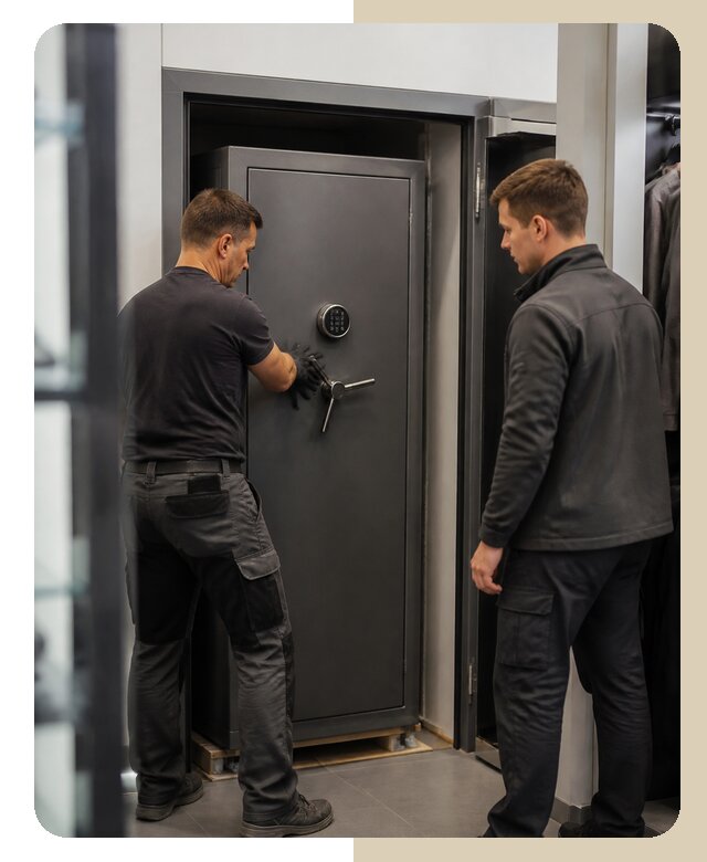 Установка сейфа в магазине в Карабулаке по цене от 6714 р. | ДвериЛегко-Крб
